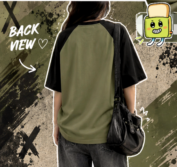 Wow Cat Tshirt for Women ( Green)