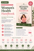 Women's Health Handbook (PDF)
Your Complete Guide to Periods, Hormones, Pregnancy & Reproductive Wellness